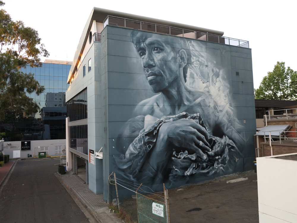 Artwork by Brisbane artist Guido van Helton. Artwork by Brisbane artist Guido van Helton.