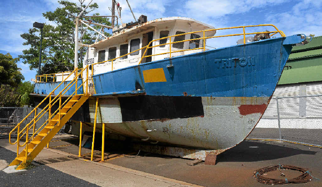 FISHING TRAWLER: The Triton is being used by TAFE Queensland East Coast maritime students as a training aid for students studying Marine Engine Driver Grade 1, 2 and 3. Photo: Mike Knott / NewsMail FISHING TRAWLER: The Triton is being used by TAFE Queensland East Coast maritime students as a training aid for students studying Marine Engine Driver Grade 1, 2 and 3. Photo: Mike Knott / NewsMail
