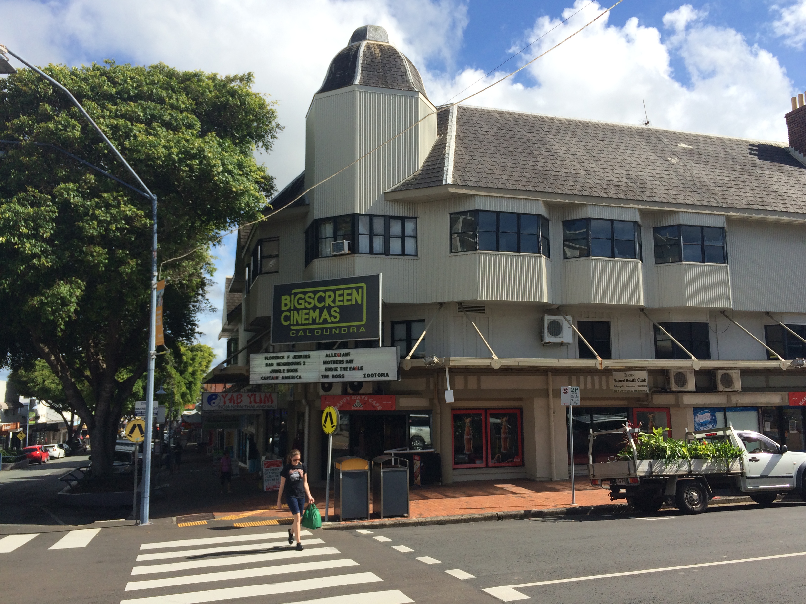 The Big Screen Cinemas was the scene of an armed robbery yesterday. The Big Screen Cinemas was the scene of an armed robbery yesterday.