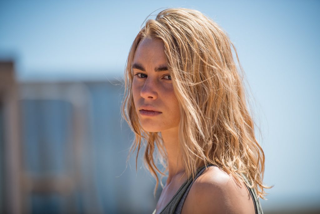 Lucy Fry as Eve Thorogood in a scene from the TV series Wolf Creek. Lucy Fry as Eve Thorogood in a scene from the TV series Wolf Creek.