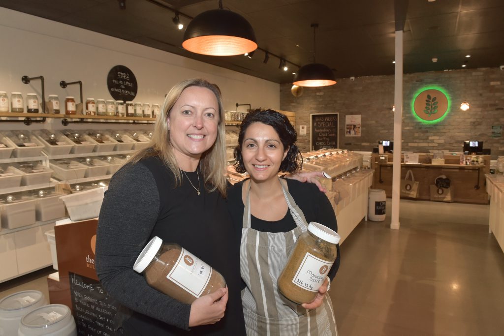 POSITIVE: Sheree Johnson and Tina Yaldon from Source Bulk Foods are excited about the future of the Big Top Shopping Centre. POSITIVE: Sheree Johnson and Tina Yaldon from Source Bulk Foods are excited about the future of the Big Top Shopping Centre.