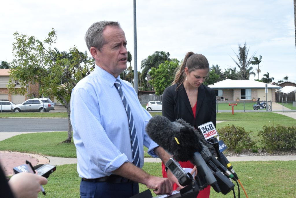 Leader of the Opposition Bill Shorten and Shadow Minister for Education Kate Ellis address the media. Photo: Emily Smith Leader of the Opposition Bill Shorten and Shadow Minister for Education Kate Ellis address the media. Photo: Emily Smith