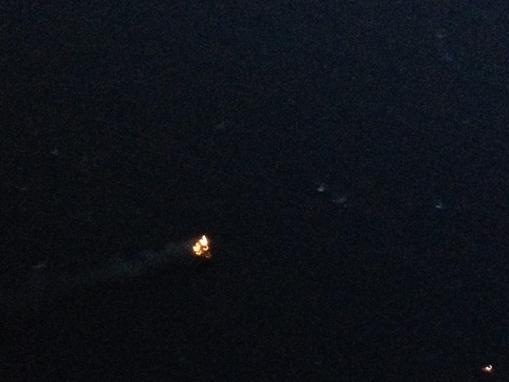 The first photo has emerged of the burning Spirit of 1770, crew onboard the Bundaberg CareFlight Rescue Helicopter captured the boat from above. Photo Courtesy RACQ CareFlight Rescue The first photo has emerged of the burning Spirit of 1770, crew onboard the Bundaberg CareFlight Rescue Helicopter captured the boat from above. Photo Courtesy RACQ CareFlight Rescue