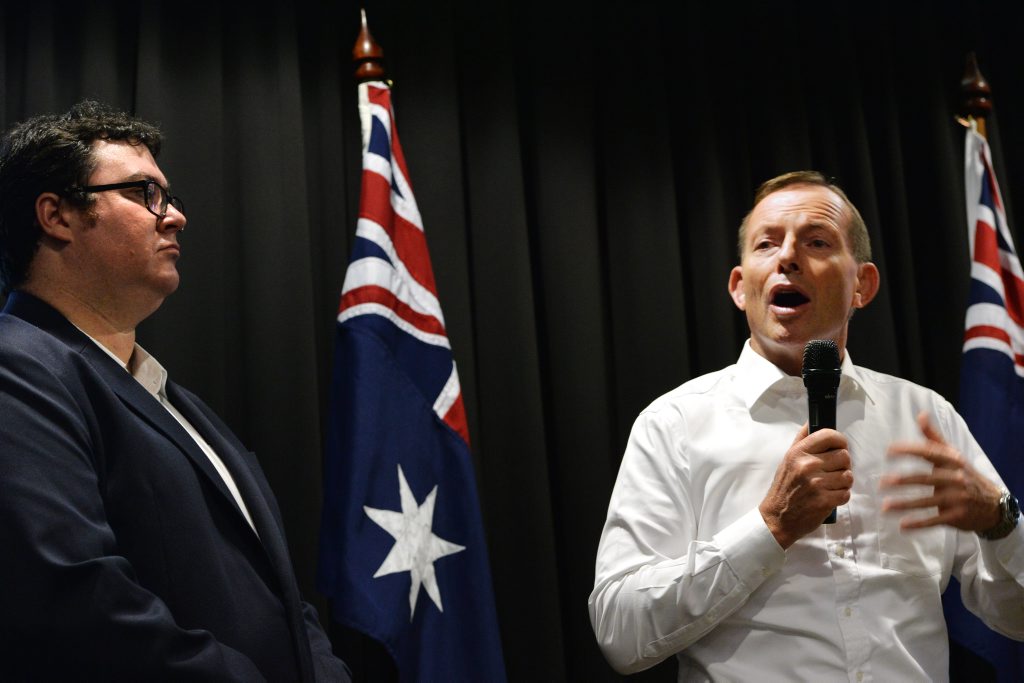 George Christensen left and Tony Abbott in Mackay. Photo Peter Holt / Daily Mercury George Christensen left and Tony Abbott in Mackay. Photo Peter Holt / Daily Mercury