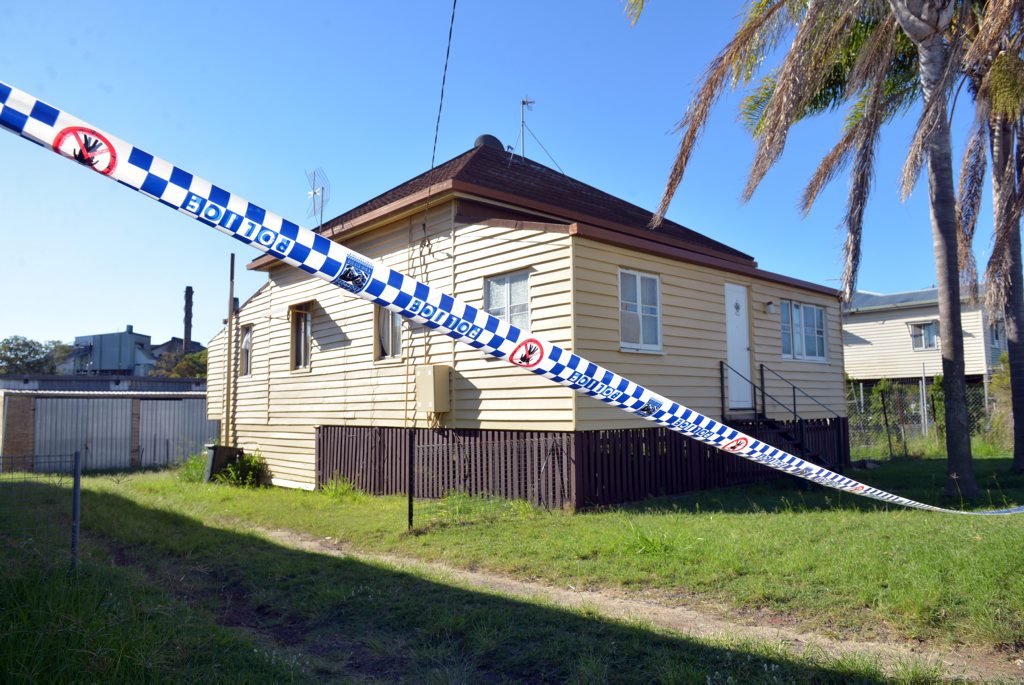 DRUG BUST: Police tape surrounds a home on Alexandra Street in East Bundaberg where police discovered a suspected drug lab. Photo: Max Fleet / NewsMail DRUG BUST: Police tape surrounds a home on Alexandra Street in East Bundaberg where police discovered a suspected drug lab. Photo: Max Fleet / NewsMail
