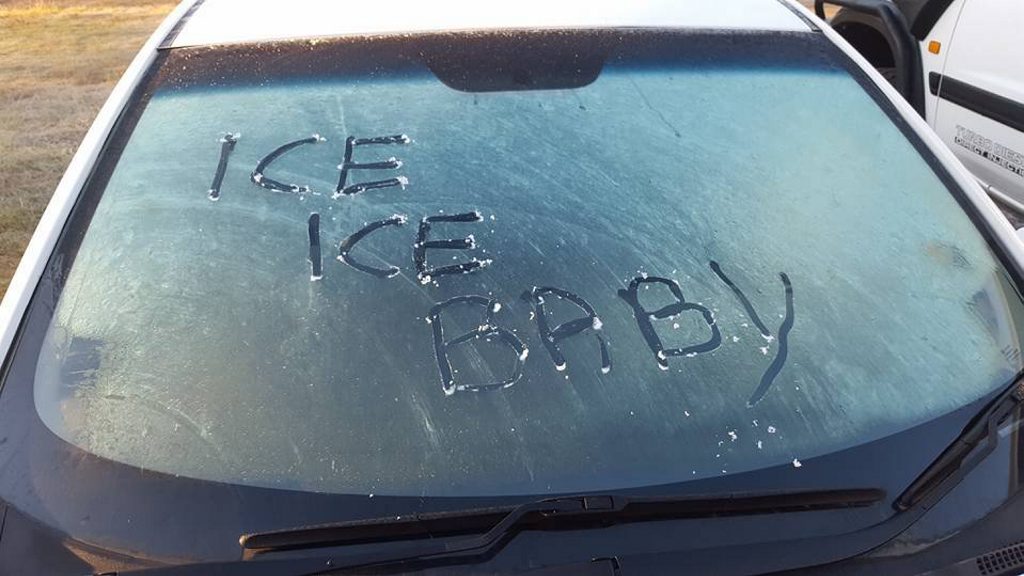 Frost in Nanango at 7am this morning. Frost in Nanango at 7am this morning.