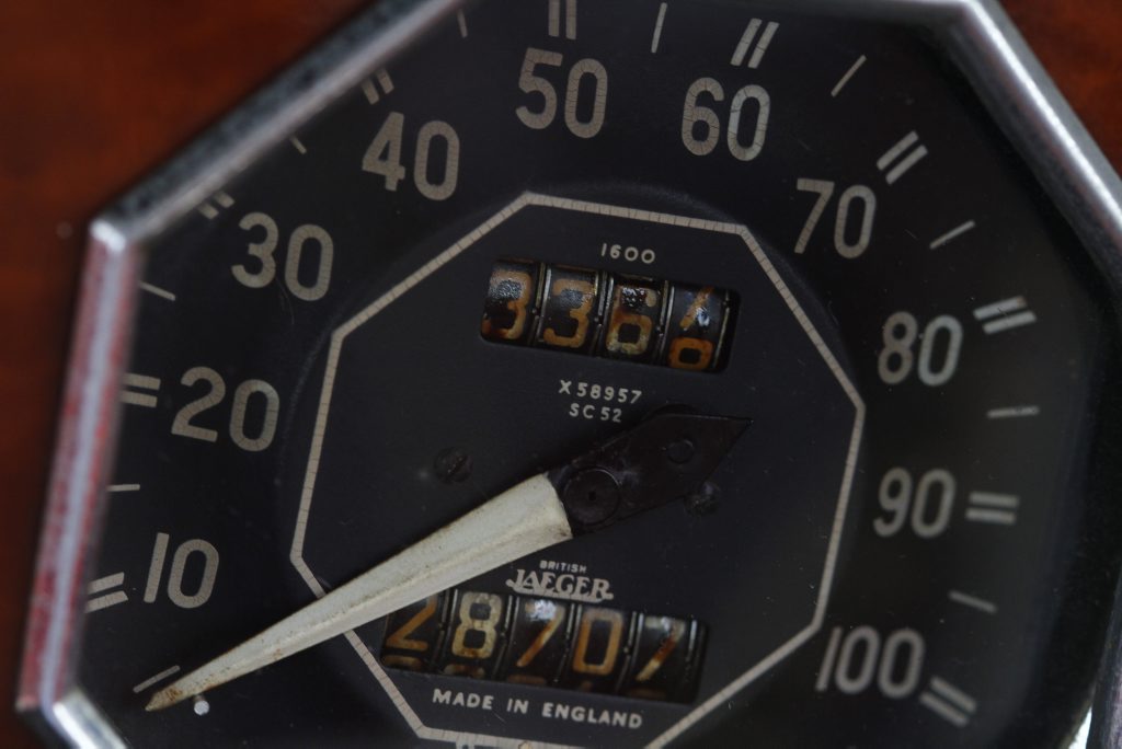 Frank Carroll's 1951 MG YA speedometer Photo: Iain Curry / Sunshine Coast Daily Frank Carroll's 1951 MG YA speedometer Photo: Iain Curry / Sunshine Coast Daily