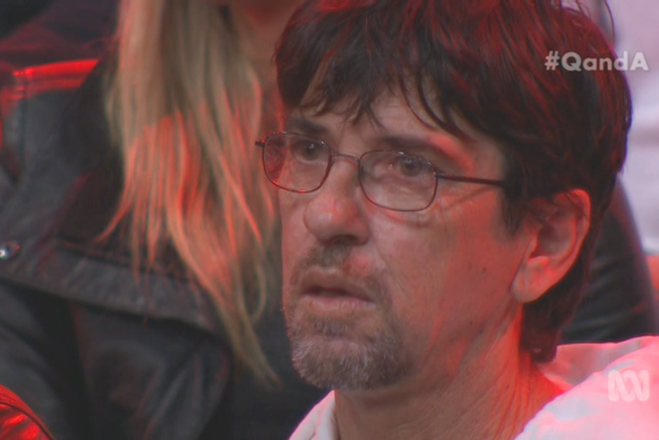 Duncan Storrar as he appeared on Q&A; on the ABC. Duncan Storrar as he appeared on Q&A; on the ABC.