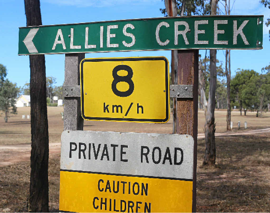 SOLD: Signs pointing to Allies Creek, which is under contract to a new owner. SOLD: Signs pointing to Allies Creek, which is under contract to a new owner.