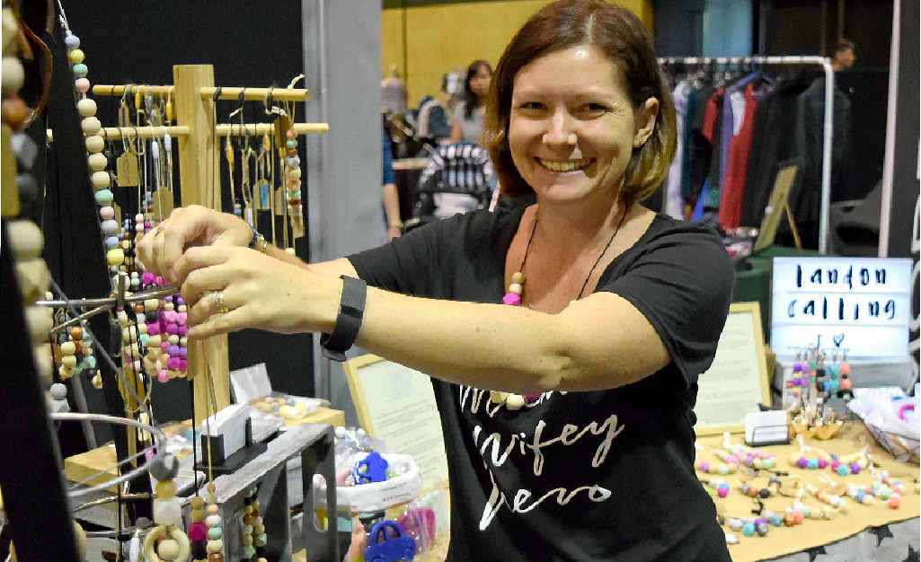 STYLISH AND PRACTICAL: Landon Calling founder and jewellery designer Kristen Kachel showcases her creations at the North Queensland Babies and Kids Market. STYLISH AND PRACTICAL: Landon Calling founder and jewellery designer Kristen Kachel showcases her creations at the North Queensland Babies and Kids Market.