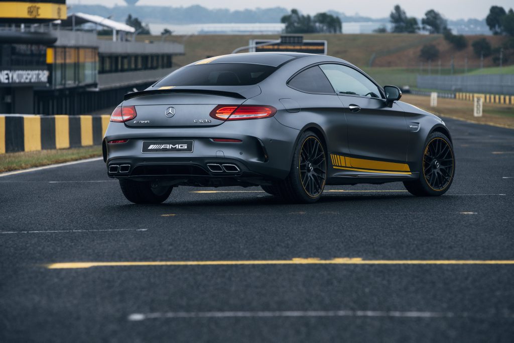 BRUTAL ELEGANCE: The C-Class Coupe range has a new hero with the introduction of the 375kW Mercedes AMG C 63 S Coupe. Best we try this thing on the track then... BRUTAL ELEGANCE: The C-Class Coupe range has a new hero with the introduction of the 375kW Mercedes AMG C 63 S Coupe. Best we try this thing on the track then...