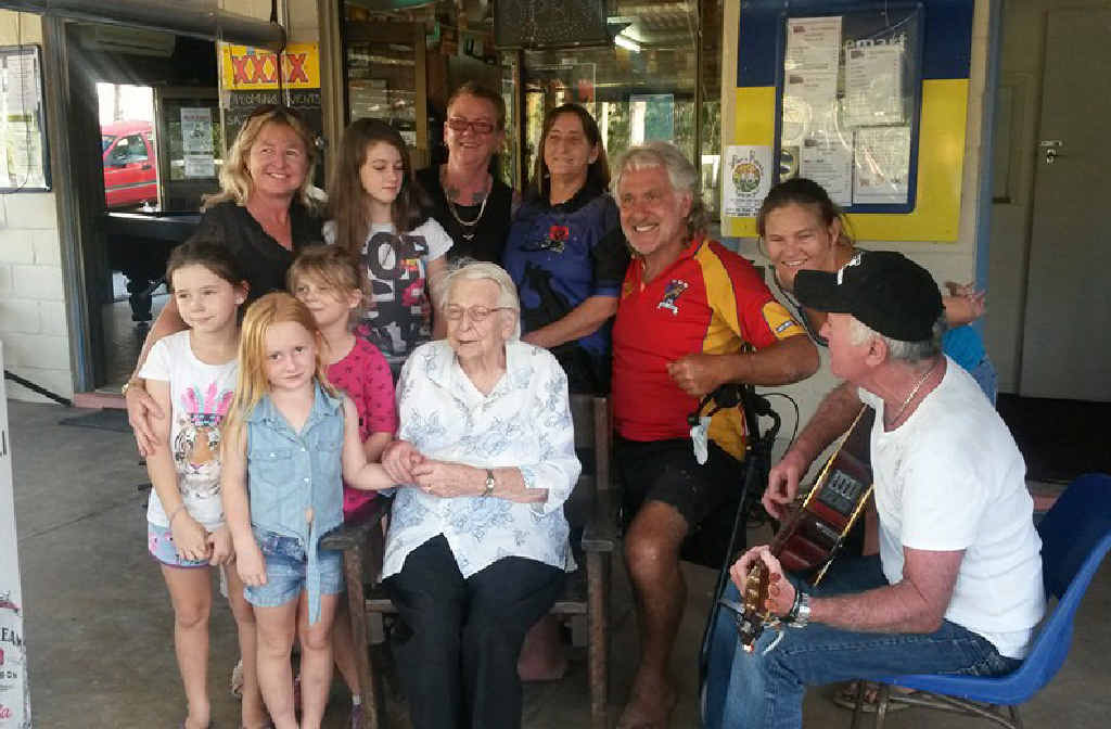 MT PERRY LOCALS: Mt Perry Grand Hotel’s 93-year-old Margaret Taylor and son Herb are handing over the reins to a new owner. MT PERRY LOCALS: Mt Perry Grand Hotel’s 93-year-old Margaret Taylor and son Herb are handing over the reins to a new owner.