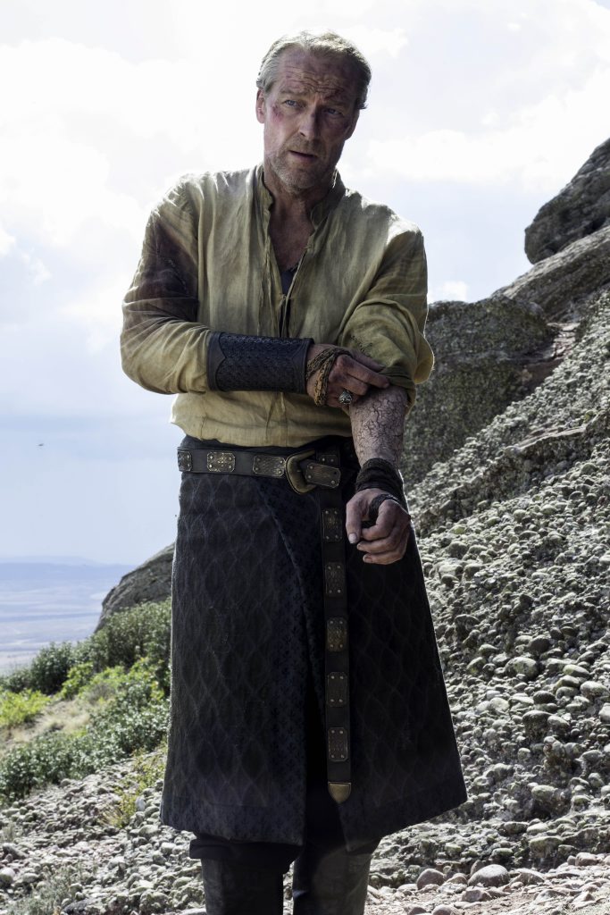 Iain Glen in a scene from season six episode five of Game of Thrones. Iain Glen in a scene from season six episode five of Game of Thrones.