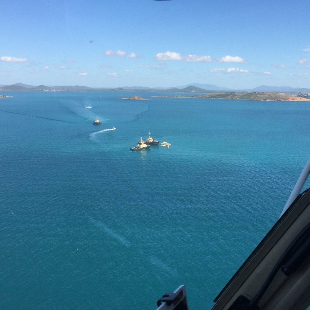 One person died when a boat capsized near Bowen this morning. Photo: Contributed. One person died when a boat capsized near Bowen this morning. Photo: Contributed.