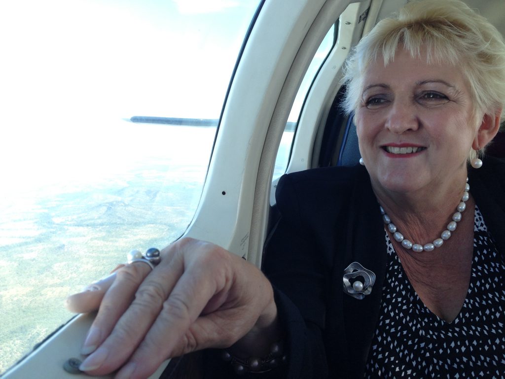 Capricornia MP Michelle Landry flies over Rookwood site Photo: Contributed Capricornia MP Michelle Landry flies over Rookwood site Photo: Contributed