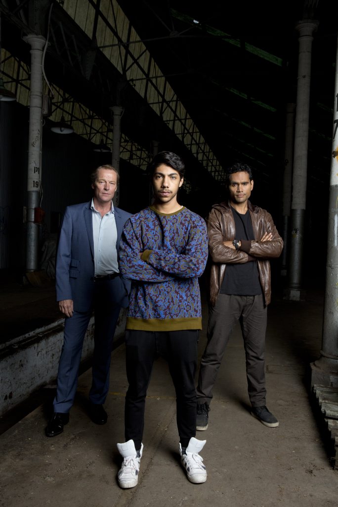 Iain Glen, Hunter Page-Lochard and Rob Collins star in the TV series Cleverman. Iain Glen, Hunter Page-Lochard and Rob Collins star in the TV series Cleverman.