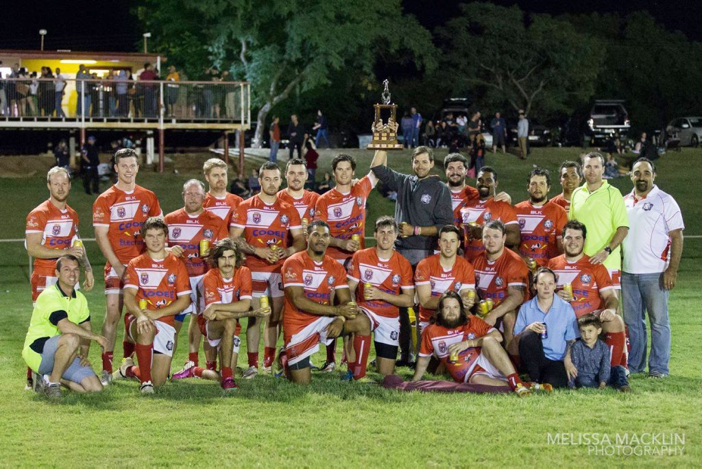 After four years, the Dysart Bulls lifted the historic Bob Baird Memorial trophy after beating Clermont 66-6. After four years, the Dysart Bulls lifted the historic Bob Baird Memorial trophy after beating Clermont 66-6.
