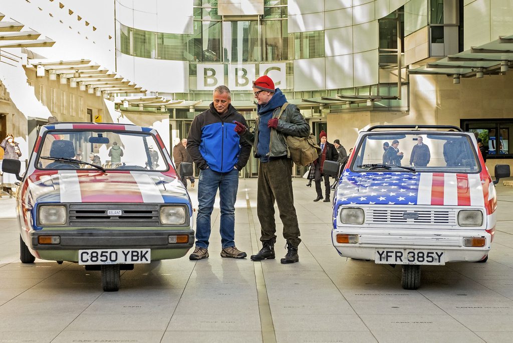 Matt LeBlanc and Chris Evans on the set of the all-new Top Gear. Photo: Contributed. Matt LeBlanc and Chris Evans on the set of the all-new Top Gear. Photo: Contributed.