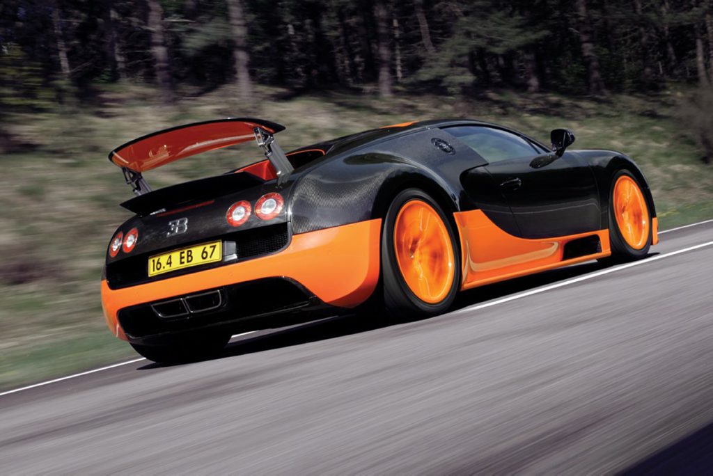 BUGATTI VEYRON: Sabine's seen the happy side of 400kmh (!) in one. Brave girl. BUGATTI VEYRON: Sabine's seen the happy side of 400kmh (!) in one. Brave girl.