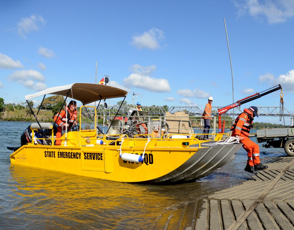 WATER RESCUE: The SES flood boat was called in to recover a patient from Harriet Island during a training exercise. Photo: Ben Turnbull WATER RESCUE: The SES flood boat was called in to recover a patient from Harriet Island during a training exercise. Photo: Ben Turnbull