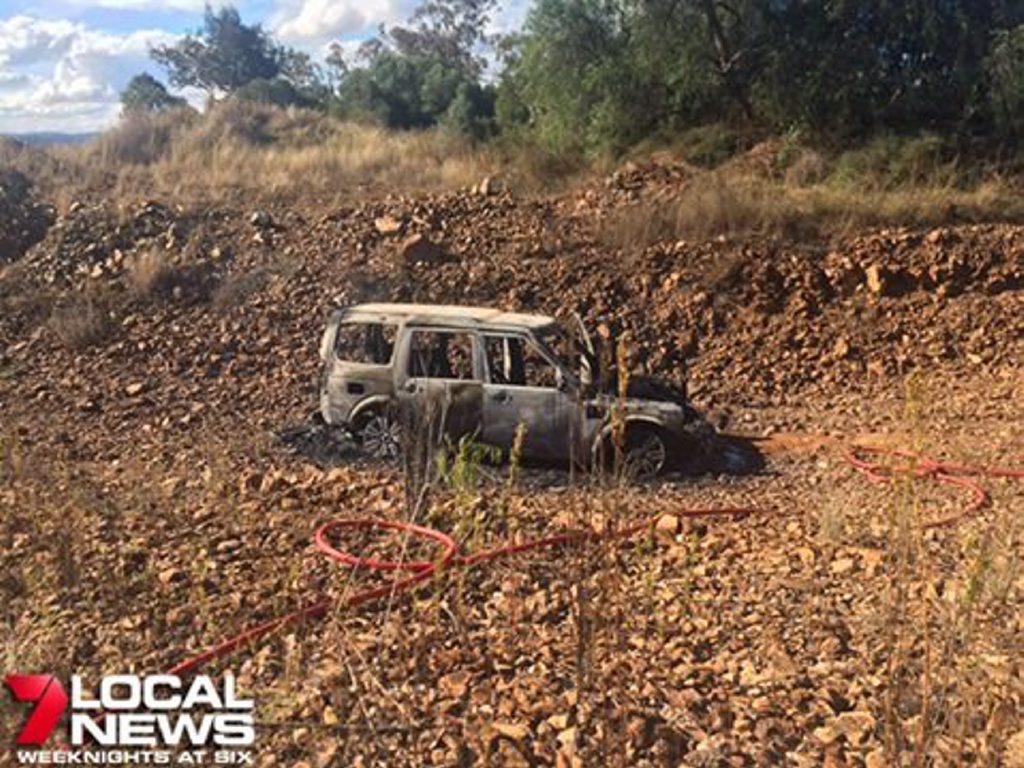 The burnt-out shell of a stolen vehicle found in Yalangur this afternoon is believed to be connected to the Westridge Shopping Centre shooting incident overnight. The burnt-out shell of a stolen vehicle found in Yalangur this afternoon is believed to be connected to the Westridge Shopping Centre shooting incident overnight.