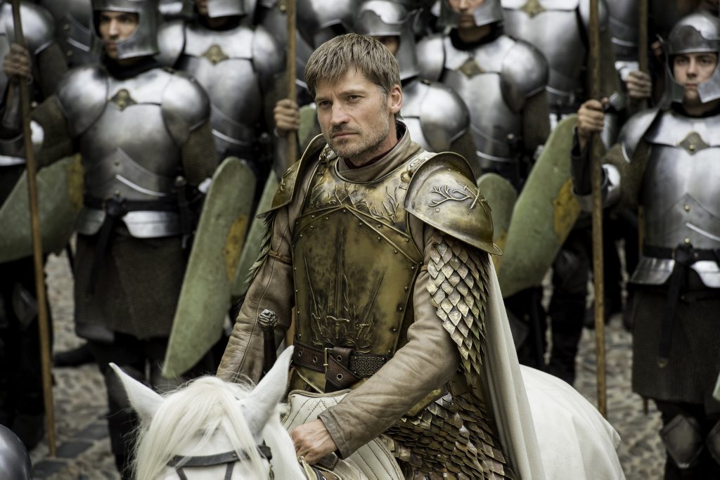 Nikolaj Coster-Waldau in a scene from season six episode six of Game of Thrones. Nikolaj Coster-Waldau in a scene from season six episode six of Game of Thrones.