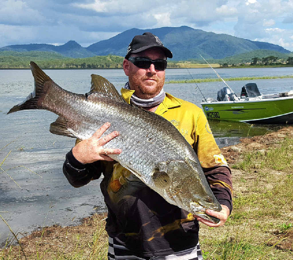 Anthony Hall caught this great 103cm Kinchant Dam barramundi. Anthony Hall caught this great 103cm Kinchant Dam barramundi.