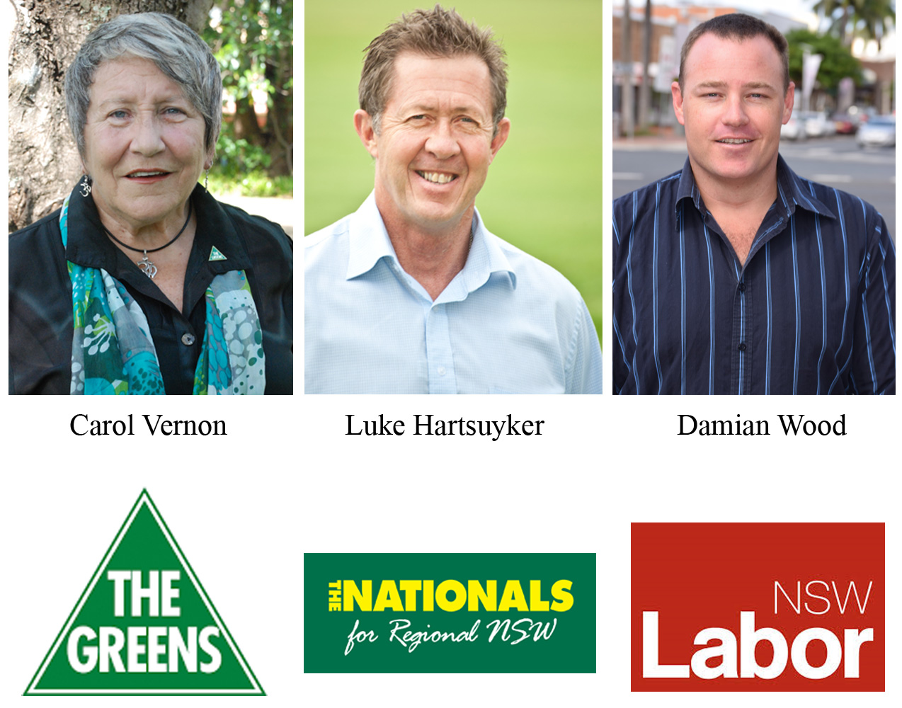 The Cowper Federal Election candidates. The Cowper Federal Election candidates.