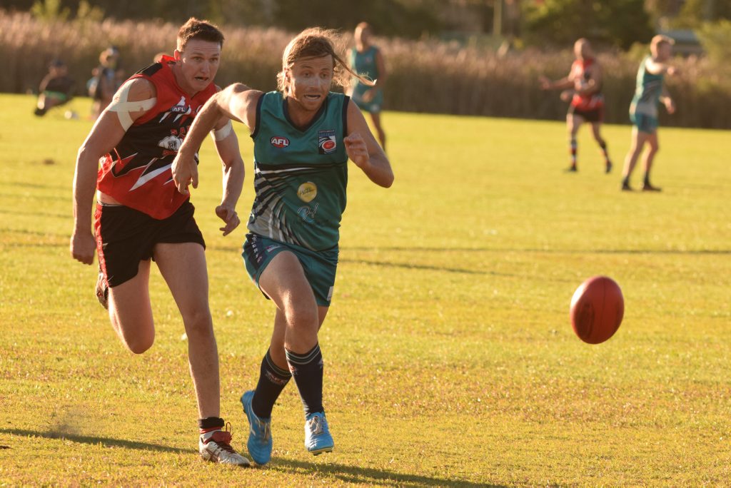 The two Coffs Coast teams are sitting atop the AFL North Coast ladder ... but only just.
