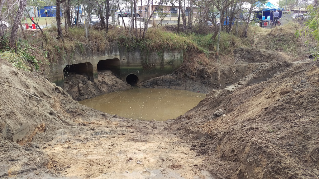 Homicide detectives and forensic officers will oversee the excavation of a roadway and culvert at the site. Homicide detectives and forensic officers will oversee the excavation of a roadway and culvert at the site.