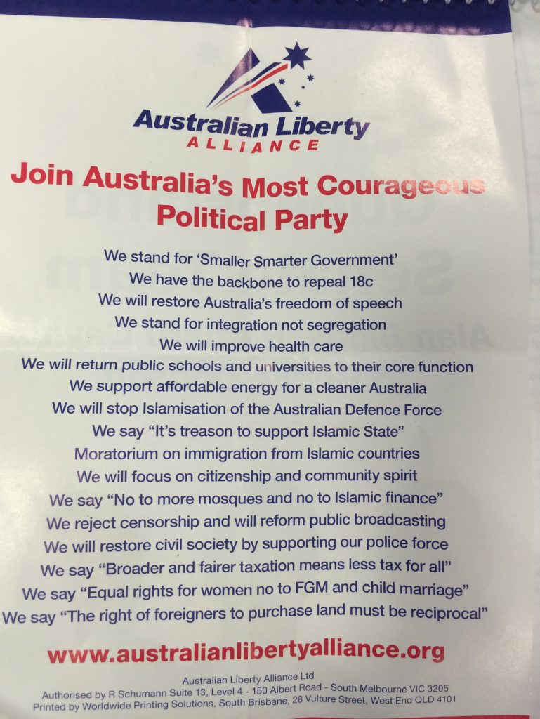 CORE VALUES: If you vote for the ALA, this is what you will be getting. Photo Declan Cooley / The Observer CORE VALUES: If you vote for the ALA, this is what you will be getting. Photo Declan Cooley / The Observer