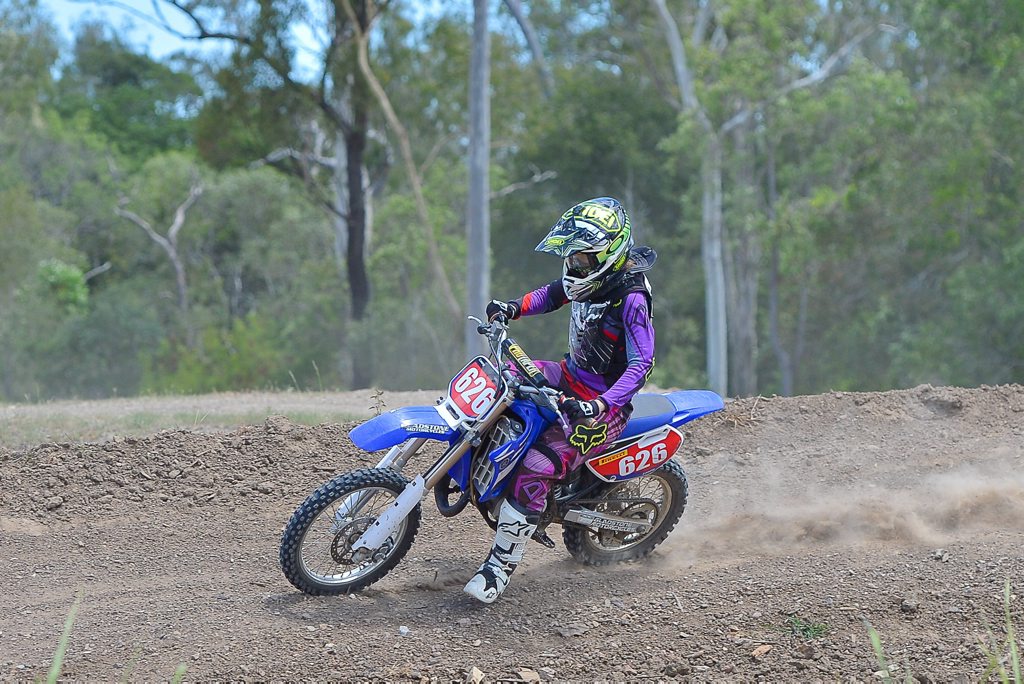 Prue Maeyke at the Dirt Bike track Ladies day. Photo Mike Richards / The Observer Prue Maeyke at the Dirt Bike track Ladies day. Photo Mike Richards / The Observer
