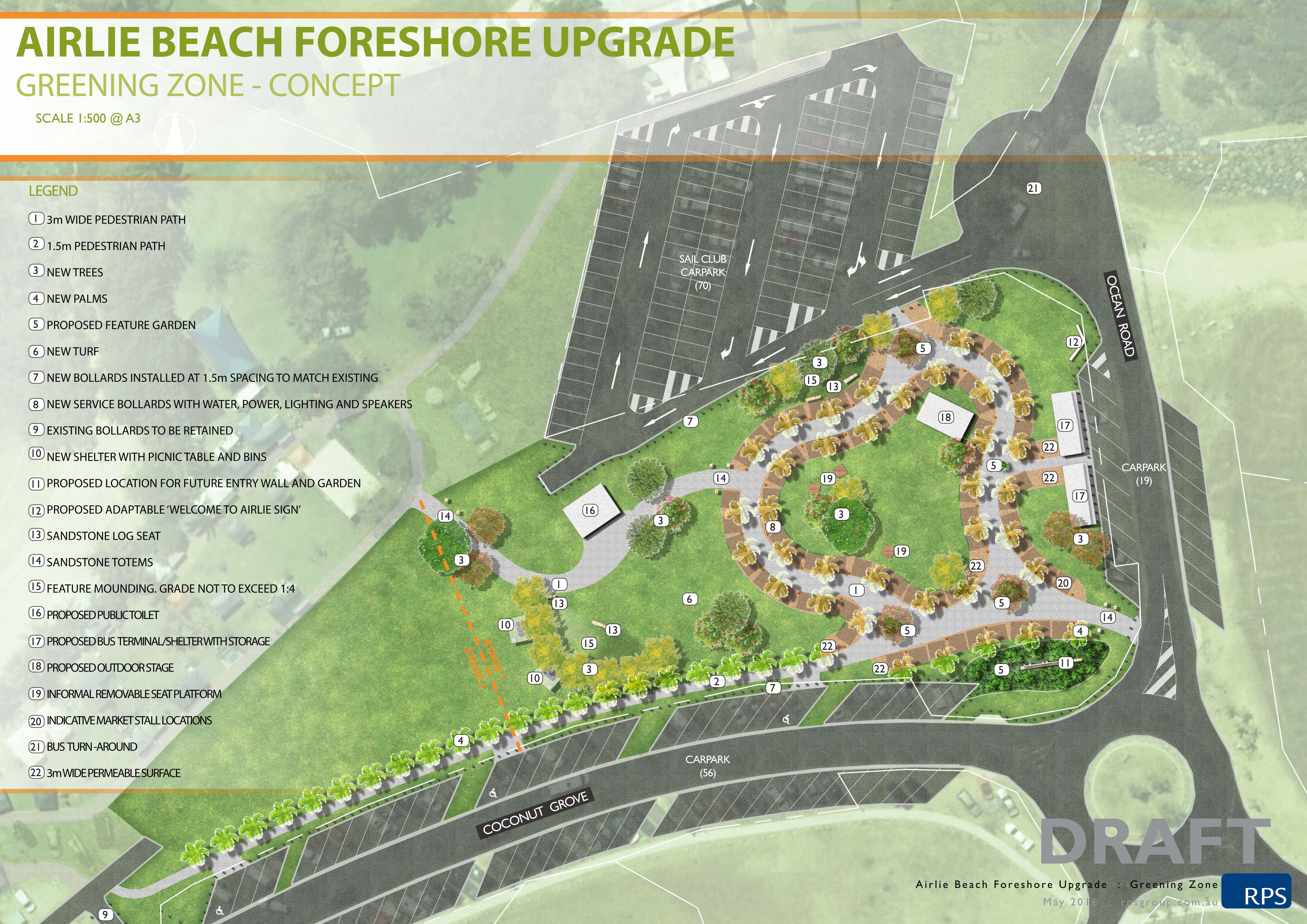 PROPOSAL: The draft plan for the Airlie Beach foreshore project.
Photo contributed. PROPOSAL: The draft plan for the Airlie Beach foreshore project.
Photo contributed.