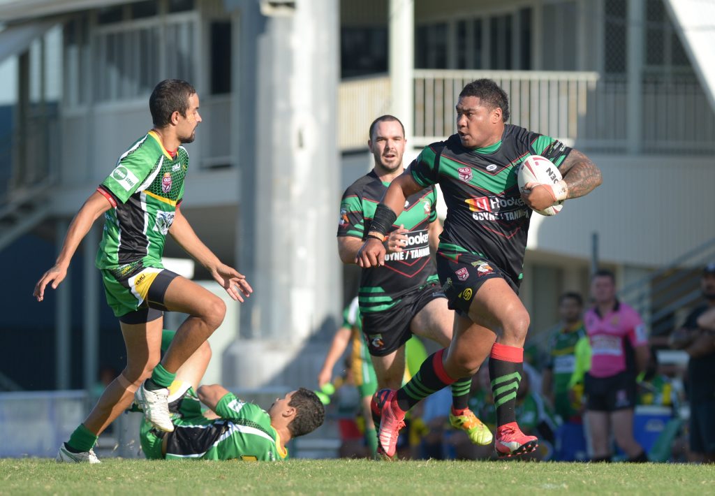Tannum Sands player coach Sione Tongia said he was pleased with some aspects on Sunday Tannum Sands player coach Sione Tongia said he was pleased with some aspects on Sunday