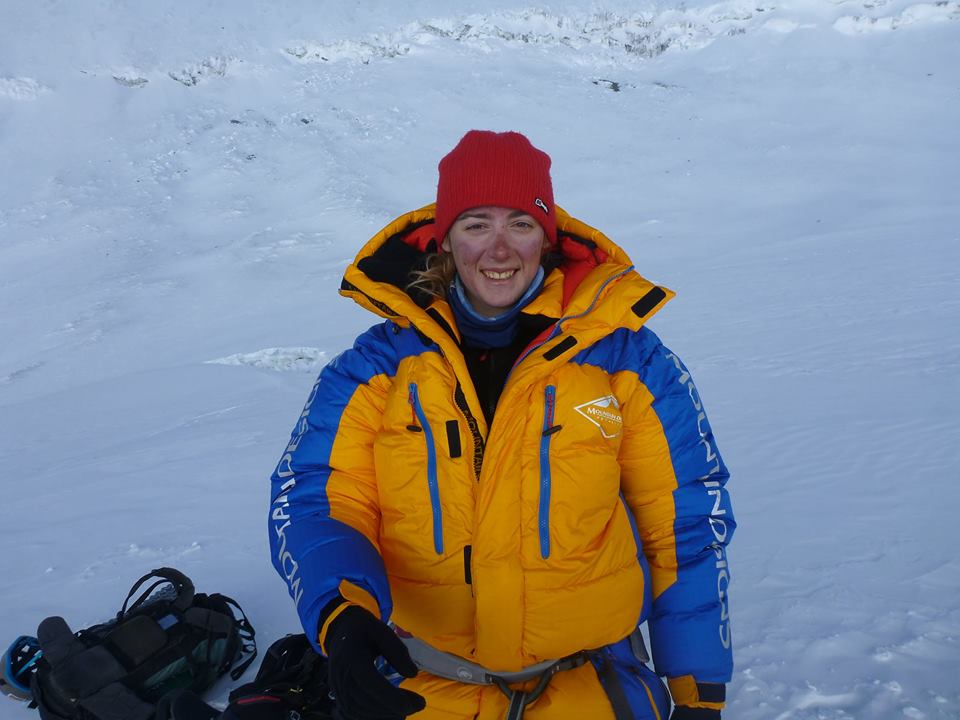 Alyssa Azar on Mt Everest. Alyssa Azar on Mt Everest.