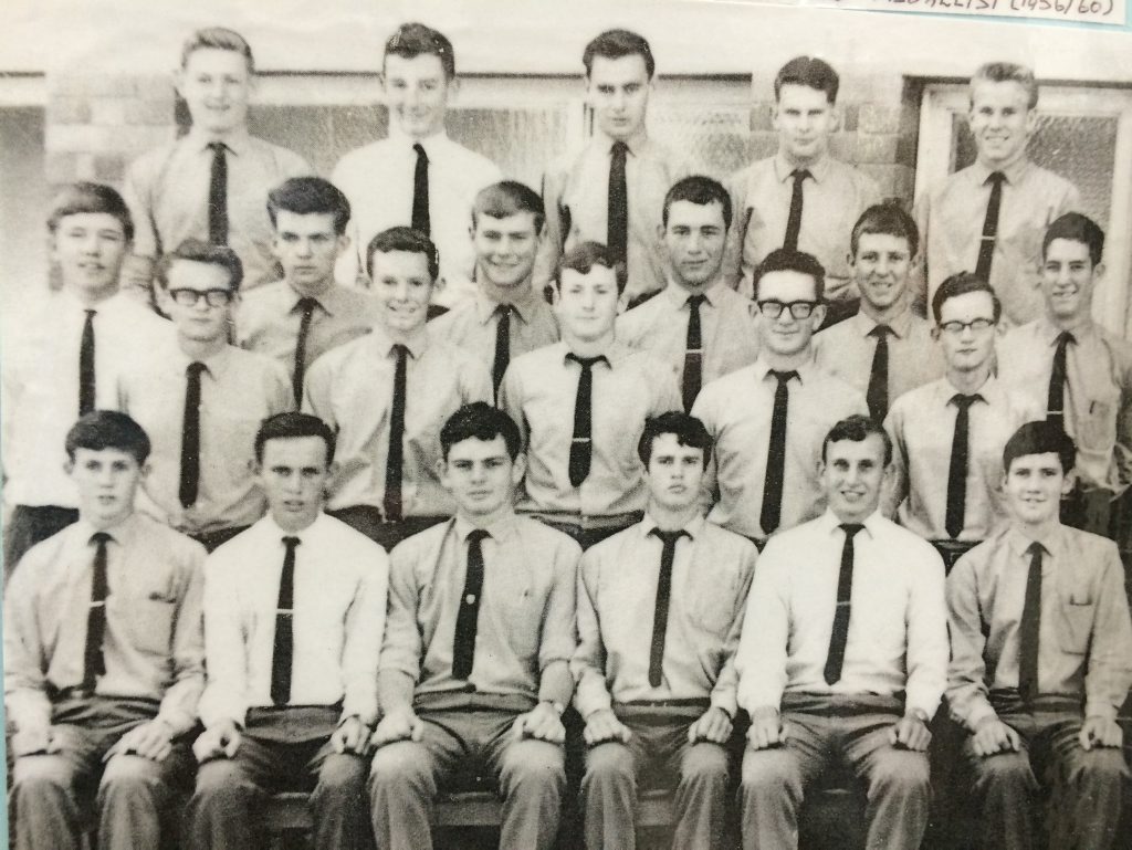 Maryborough Boy's High School class 6A1 in 1964 - uniforms included long pants and ties. Maryborough Boy's High School class 6A1 in 1964 - uniforms included long pants and ties.