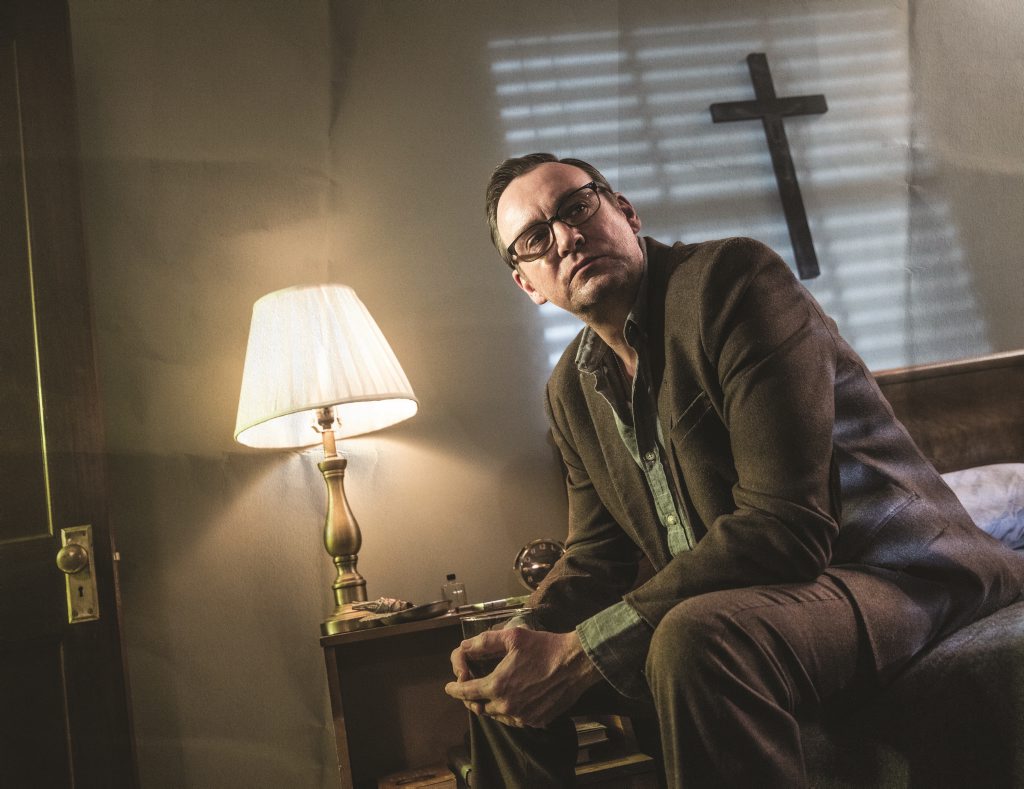 Philip Glenister stars as Reverend Anderson in the TV series Outcast. Philip Glenister stars as Reverend Anderson in the TV series Outcast.