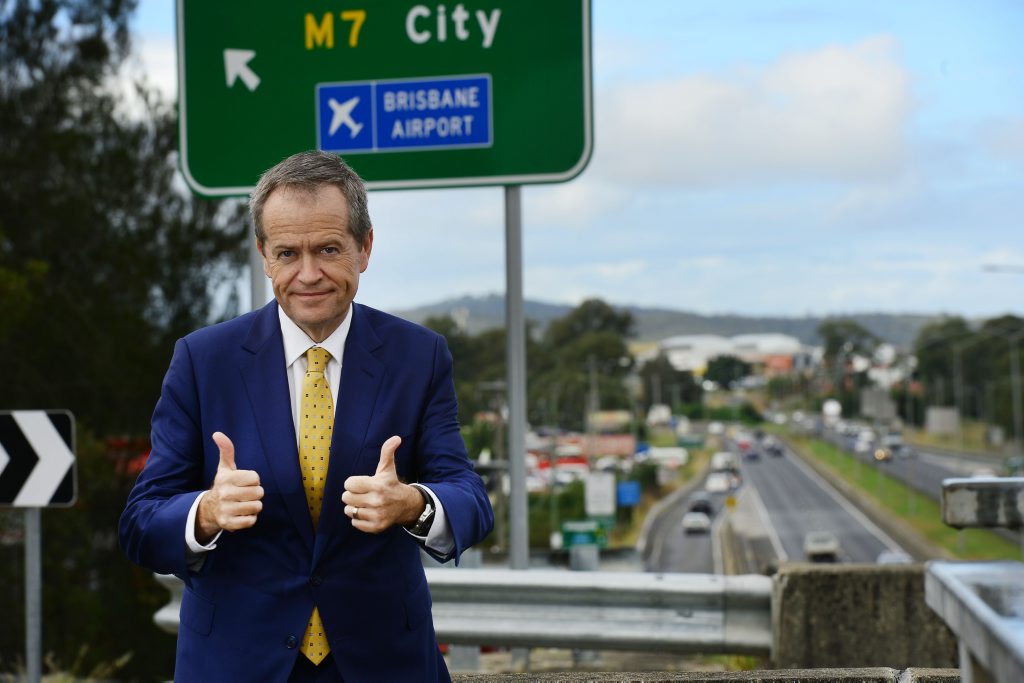 Federal opposition leader Bill Shorten visited Oxley to announce a major upgrade to the Ipswich Motorway. Federal opposition leader Bill Shorten visited Oxley to announce a major upgrade to the Ipswich Motorway.