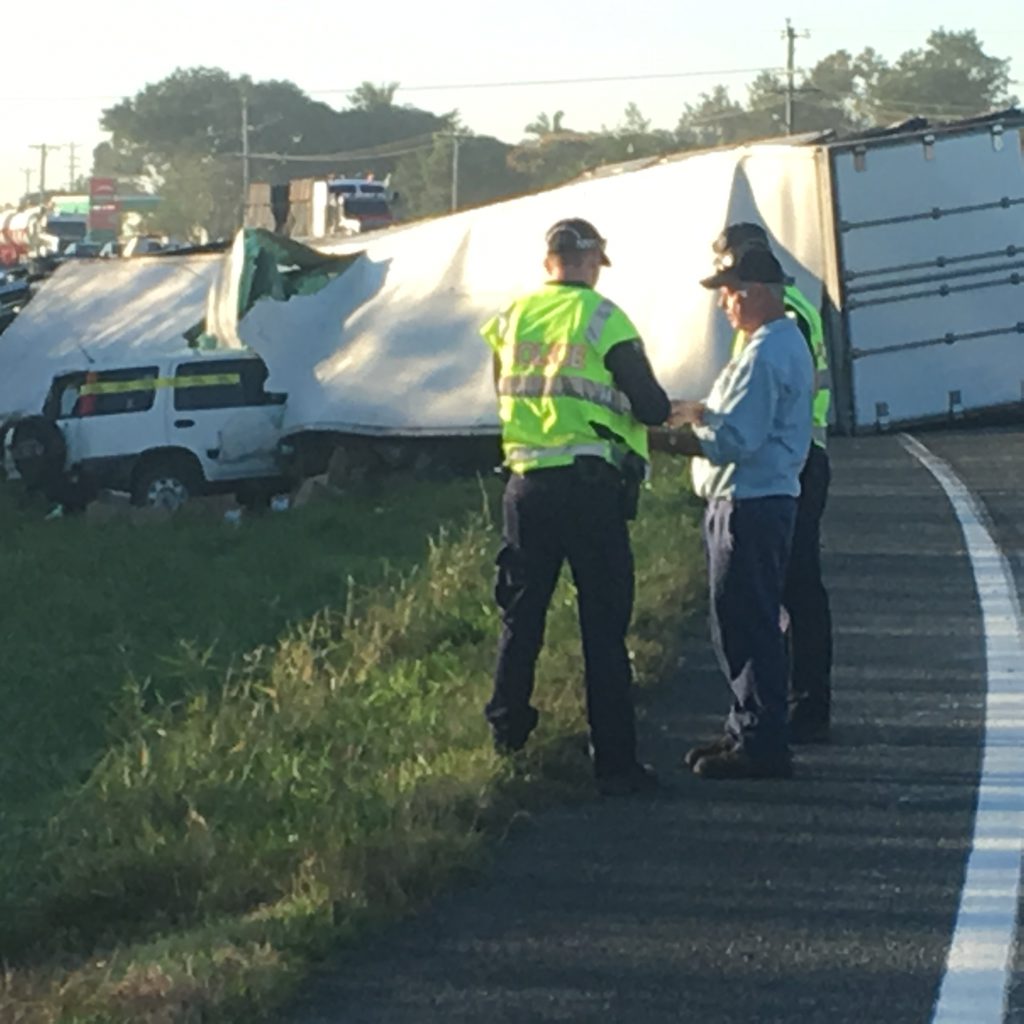 Crash south of Mackay. Crash south of Mackay.