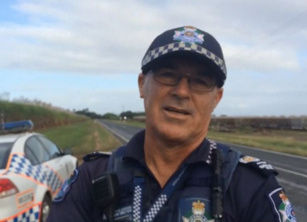 Mackay District Duty Officer (DDO) Mark Sweetnam at the scene of a tractor and train crash on private property at Homebush. Mackay District Duty Officer (DDO) Mark Sweetnam at the scene of a tractor and train crash on private property at Homebush.
