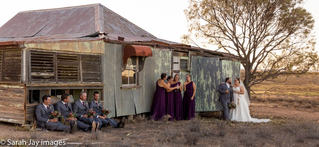 Cameron Miskovsky and Heidi Erkkila decided to get married in Hughenden, bring 120 guests to the small outback town. Cameron Miskovsky and Heidi Erkkila decided to get married in Hughenden, bring 120 guests to the small outback town.