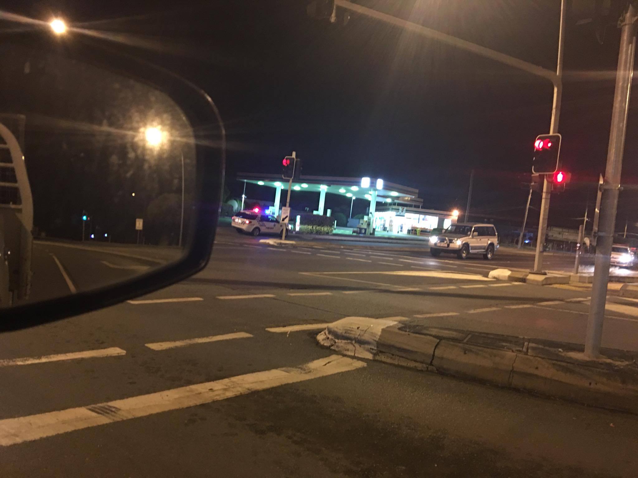 Police are investigating after a service station was robbed in Dinmore. QT reader Frank Chetcuti snapped this picture shortly after the incident occurred. Photo: Contributed.
Police are investigating after a service station was robbed in Dinmore. QT reader Frank Chetcuti snapped this picture shortly after the incident occurred. Photo: Contributed.