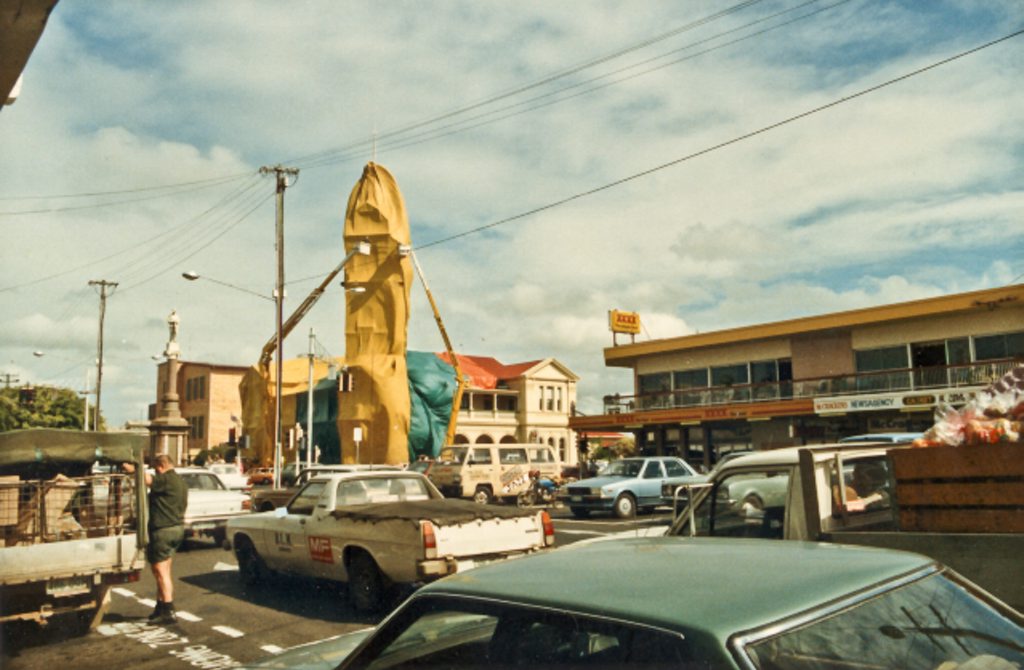 The Bundaberg Post Office clock is revamped, April 17, 1987. Submitted by Rod Savidge. The Bundaberg Post Office clock is revamped, April 17, 1987. Submitted by Rod Savidge.