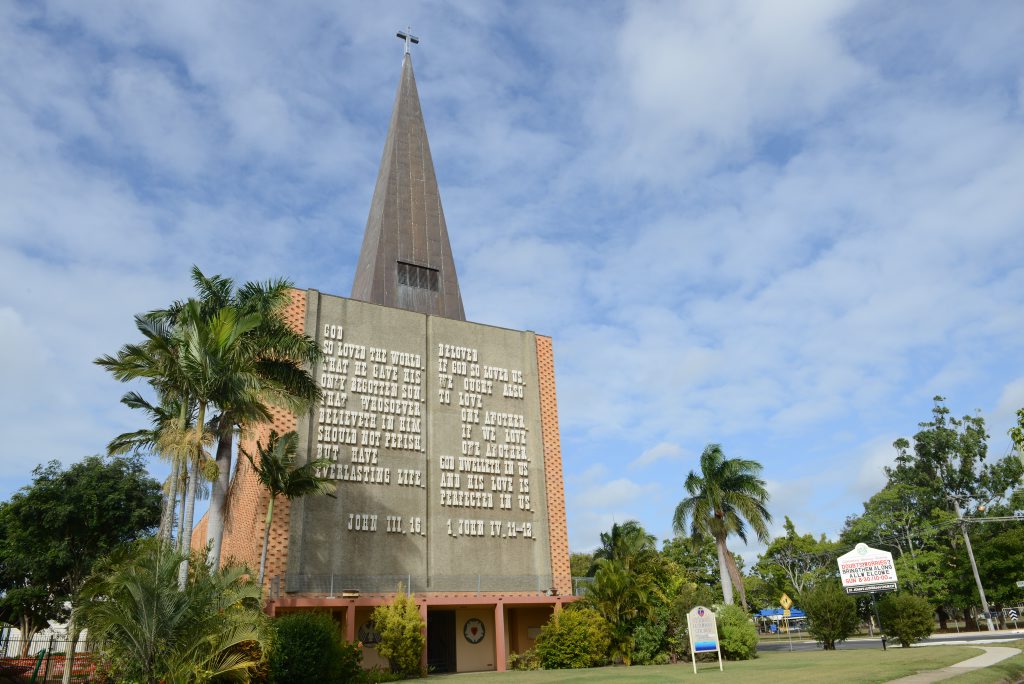 ICONIC BUILDING: St Johns Lutheran Church on George St Bundaberg. Photo: Paul Donaldson / NewsMail ICONIC BUILDING: St Johns Lutheran Church on George St Bundaberg. Photo: Paul Donaldson / NewsMail