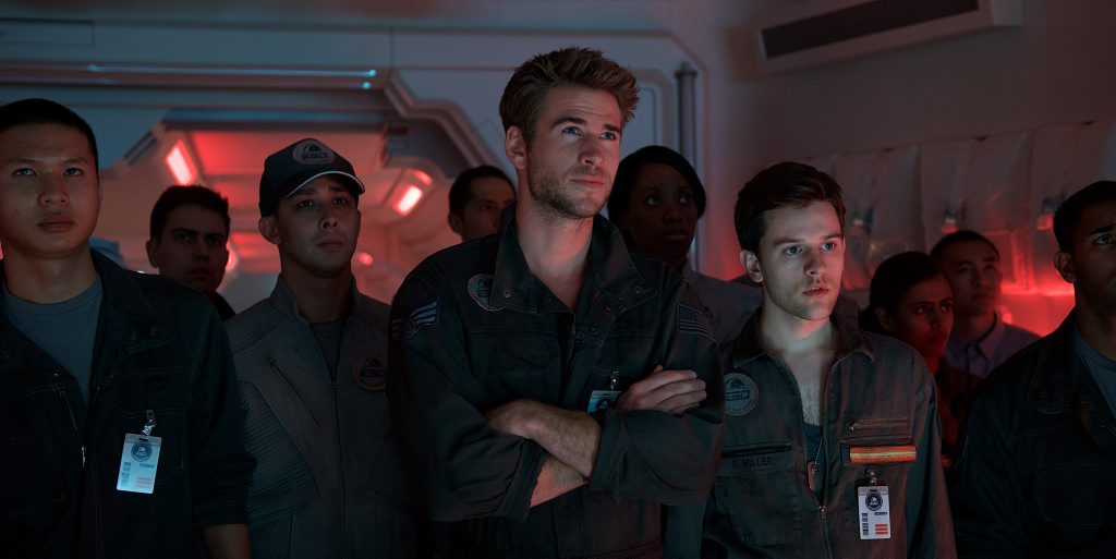 Liam Hemsworth, centre, in a scene from the movie Independence Day: Resurgence. Liam Hemsworth, centre, in a scene from the movie Independence Day: Resurgence.