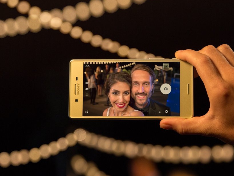 Sony's Xperia X phones have 13 megapixel selfie cameras which are designed for low-light use. Sony's Xperia X phones have 13 megapixel selfie cameras which are designed for low-light use.