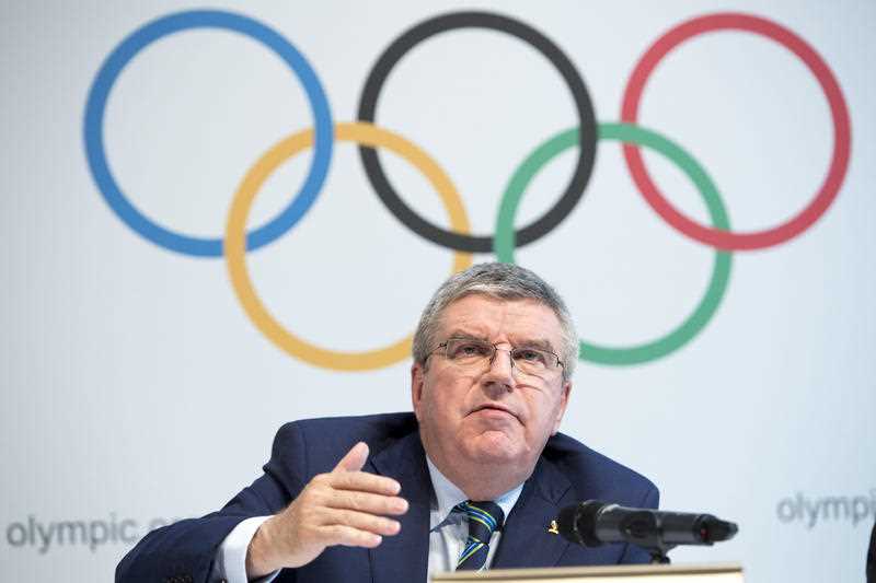 International Olympic Committee, IOC, President Thomas Bach, from Germany, speaks during a press conference after the Olympic Summit IOC in Lausanne, Switzerland, Tuesday, June 21, 2016. Olympic leaders met to consider further measures to crack down on doping ahead of the Rio de Janeiro Olympics in the wake of the ban on Russian track and field athletes. International Olympic Committee, IOC, President Thomas Bach, from Germany, speaks during a press conference after the Olympic Summit IOC in Lausanne, Switzerland, Tuesday, June 21, 2016. Olympic leaders met to consider further measures to crack down on doping ahead of the Rio de Janeiro Olympics in the wake of the ban on Russian track and field athletes.