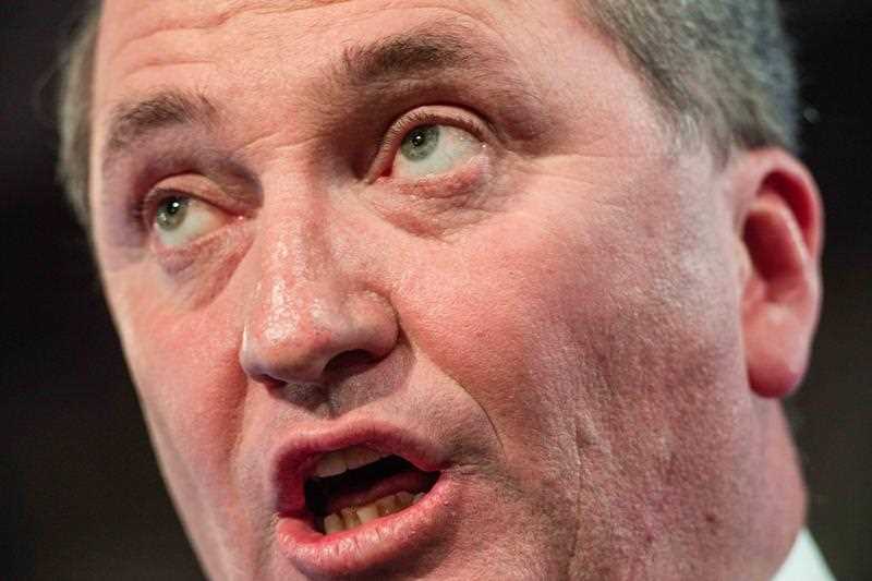 An artist's impression of Barnaby Joyce dropping some An artist's impression of Barnaby Joyce dropping some