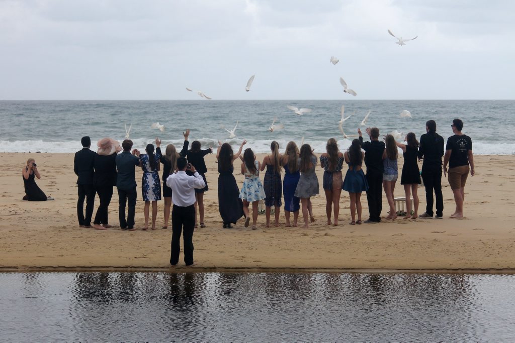 LOVING TRIBUTE: Friends of Rachel Erlandsen released doves in Macksville on Saturday in memory of the 17 year old who was killed in a car accident at Valla Beach two weeks ago. LOVING TRIBUTE: Friends of Rachel Erlandsen released doves in Macksville on Saturday in memory of the 17 year old who was killed in a car accident at Valla Beach two weeks ago.