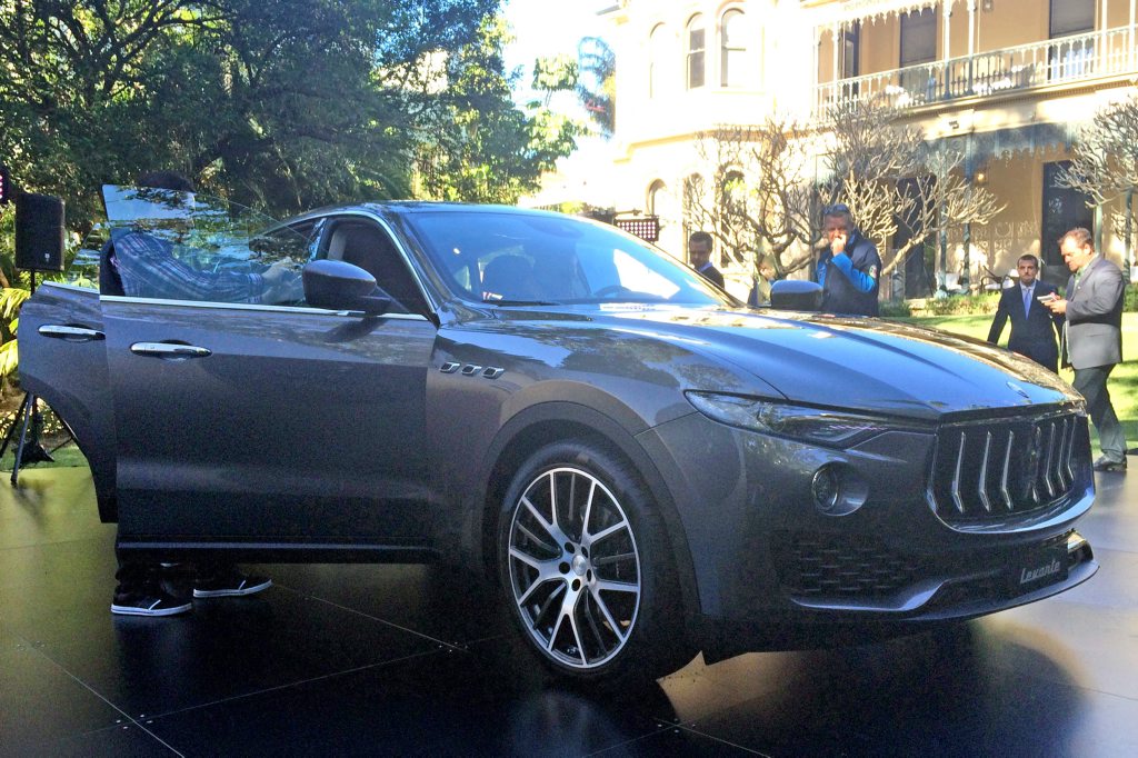 Sydney reveal of Maserati's new Levante SUV. Photo: Iain Curry / Sunshine Coast Daily Sydney reveal of Maserati's new Levante SUV. Photo: Iain Curry / Sunshine Coast Daily